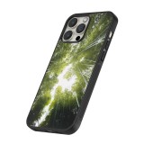 iPhone 13 Pro Max Case Hülle - Silikon schwarz Spring 23 forest blue sky