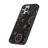 iPhone 13 Pro Max Case Hülle - Silikon schwarz Suns and Moons