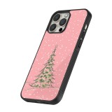 Coque iPhone 13 Pro - Silicone rigide noir Christmas 25 Pink Tree