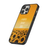 iPhone 13 Pro Case Hülle - Silikon schwarz Summer 2025 Enjoy your life