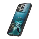 iPhone 14 Pro Max Case Hülle - Silikon schwarz Manta Lagune Reinigung
