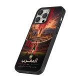 iPhone 14 Pro Max Case Hülle - Silikon schwarz Fussball Marokko splash 2026