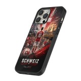 iPhone 14 Pro Max Case Hülle - Silikon schwarz Fussball Schweiz splash 2026