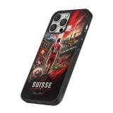 iPhone 14 Pro Max Case Hülle - Silikon schwarz Fussball Suisse splash 2026