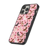 iPhone 14 Pro Max Case Hülle - Silikon schwarz Valentine 2024 puppy love