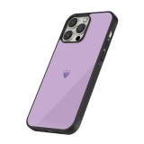 iPhone 14 Pro Max Case Hülle - Silikon schwarz Valentine 2023 purpule single heart