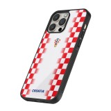 iPhone 15 Pro Max Case Hülle - Silikon schwarz Kroatien 2026 personalisierbares Fussballtrikot