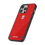 iPhone 15 Pro Max Case Hülle - Silikon schwarz Panama 2026 personalisierbares Fussballtrikot
