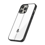 iPhone 15 Pro Case Hülle - Silikon schwarz Kanton AR weiss