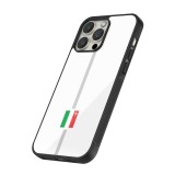 iPhone 15 Pro Case Hülle - Silikon schwarz Kanton NE weiss