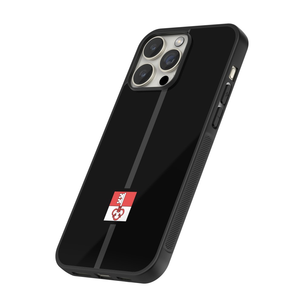 iPhone 15 Pro Case Hülle - Silikon schwarz Kanton OW schwarz