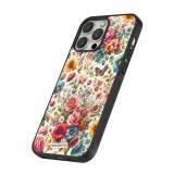 iPhone 15 Pro Case Hülle - Silikon schwarz Spring 25 fruehling bluetend