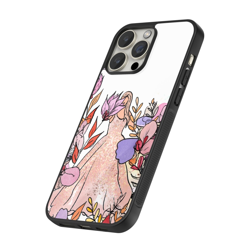 iPhone 15 Pro Case Hülle - Silikon schwarz Taylor Swift Sketch - White