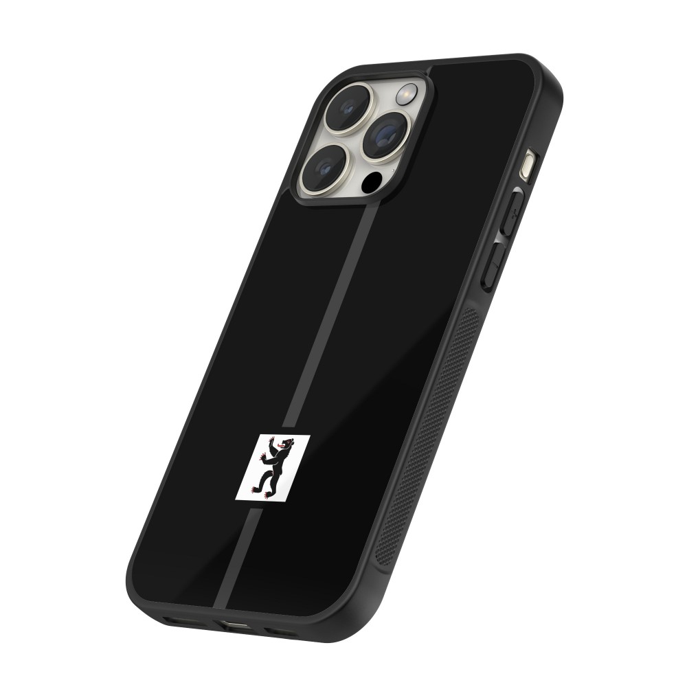 Coque iPhone 16 Pro Max - Silicone rigide noir Canton AI noir
