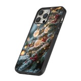 iPhone 16 Pro Max Case Hülle - Silikon schwarz Christmas 25 Xmas Decorated Tree