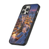 iPhone 16 Pro Max Case Hülle - Silikon schwarz Christmas 25 Xmas Village