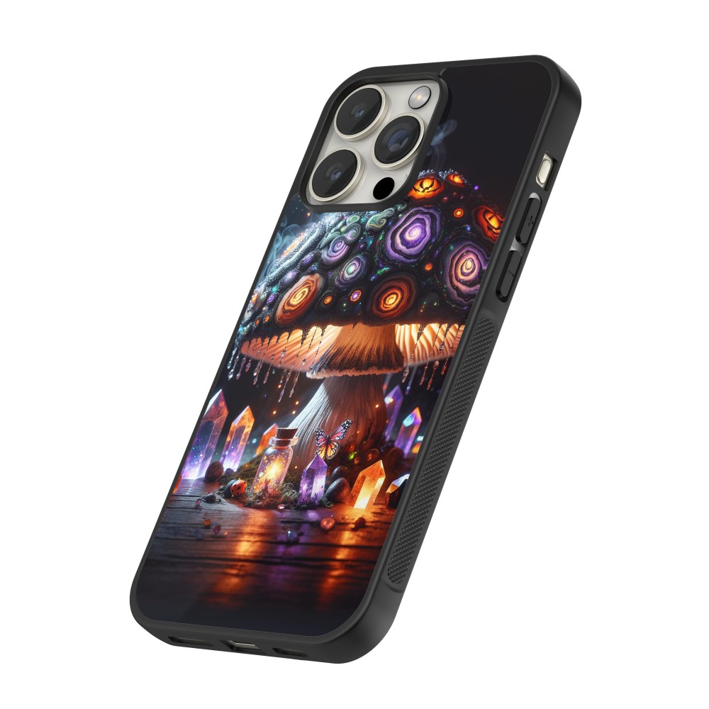 iPhone 16 Pro Max Case Hülle - Silikon schwarz Halloween Zaubertrank Magie
