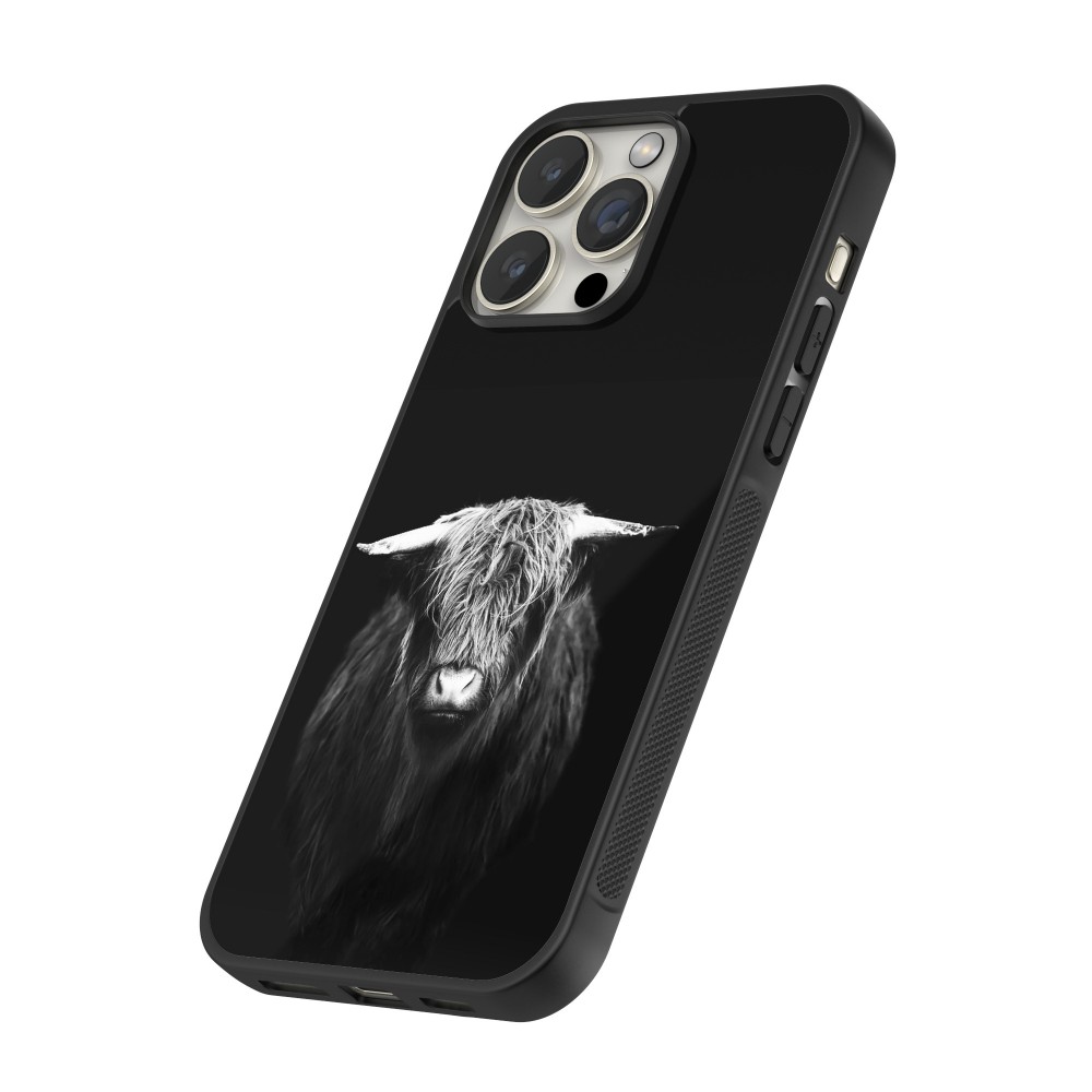 iPhone 16 Pro Max Case Hülle - Silikon schwarz Highland calf black