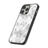 iPhone 16 Pro Max Case Hülle - Silikon schwarz Marble 01
