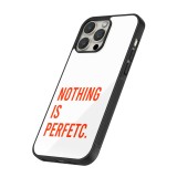 iPhone 16 Pro Max Case Hülle - Silikon schwarz Nothing is Perfetc