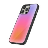 iPhone 16 Pro Max Case Hülle - Silikon schwarz Orange Pink Blue Gradient