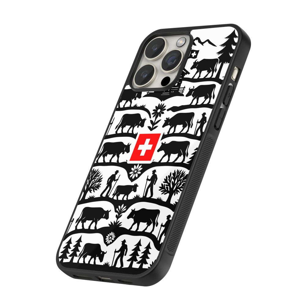 iPhone 16 Pro Max Case Hülle - Silikon schwarz Poya Schweiz 3