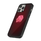 iPhone 16 Pro Max Case Hülle - Silikon schwarz Spring 23 neon rose