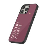 iPhone 16 Pro Max Case Hülle - Silikon schwarz Valentine 2024 mucho amor rosado