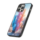 iPhone 16 Pro Max Case Hülle - Silikon schwarz Artificial vegetation 2025