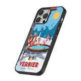 iPhone 16 Pro Max Case Hülle - Silikon schwarz Verbier Mountain Jacuzzi