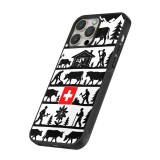 Coque iPhone 16 Pro - Silicone rigide noir Poya Suisse 1