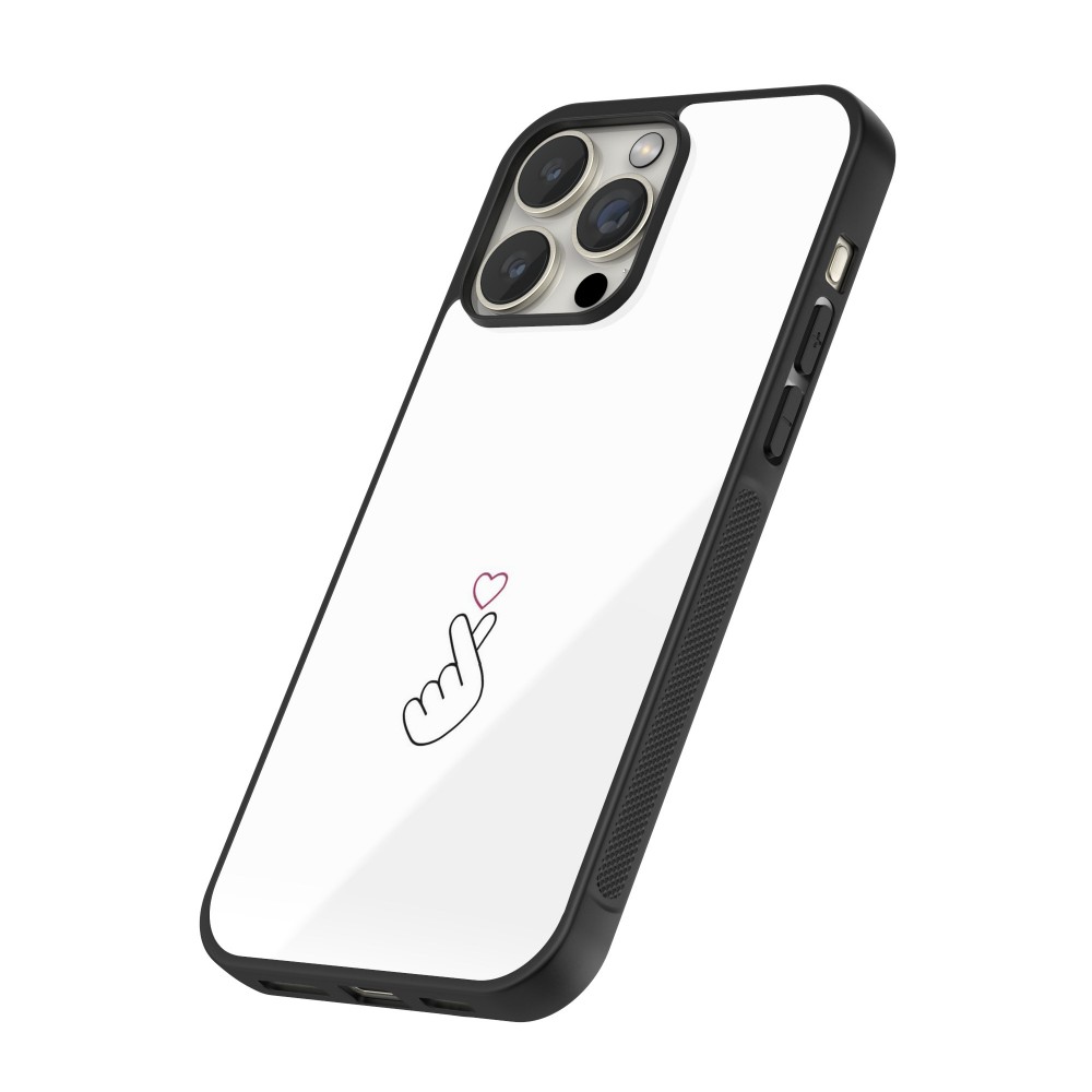 iPhone 16 Pro Case Hülle - Silikon schwarz Valentine 2024 heat by Millennials