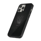 iPhone 16 Pro Case Hülle - Silikon schwarz Valentine 2023 hands forever
