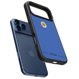 Coque iPhone 17 Pro Max - Silicone rigide noir Maillot de football Curaçao 2026 personnalisable