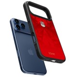 Coque iPhone 17 Pro Max - Silicone rigide noir Maillot de football Égypte 2026 personnalisable