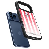Coque iPhone 17 Pro Max - Silicone rigide noir Maillot de football Paraguay 2026 personnalisable