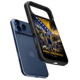 Coque iPhone 17 Pro Max - Silicone rigide noir Football Bosnie-Herzégovine splash 2026