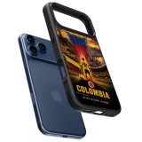 Coque iPhone 17 Pro Max - Silicone rigide noir Football Colombie splash 2026