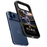 Coque iPhone 17 Pro Max - Silicone rigide noir Football Écosse splash 2026