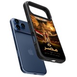 Coque iPhone 17 Pro Max - Silicone rigide noir Football Égypte splash 2026