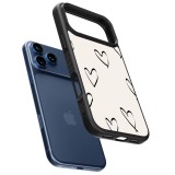 iPhone 17 Pro Max Case Hülle - Silikon schwarz Valentine 2023 minimalist hearts