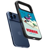iPhone 17 Pro Max Case Hülle - Silikon schwarz Verbier Ski Downhill