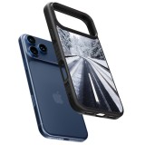 iPhone 17 Pro Max Case Hülle - Silikon schwarz Winter 22 Snowy Road