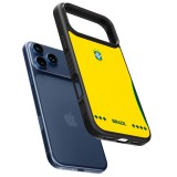iPhone 17 Pro Case Hülle - Silikon schwarz Brasilien 2026 personalisierbares Fussballtrikot