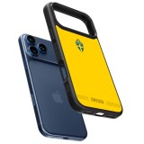 iPhone 17 Pro Case Hülle - Silikon schwarz Schweden 2026 personalisierbares Fussballtrikot