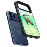iPhone 17 Pro Case Hülle - Silikon schwarz Turtle Underwater