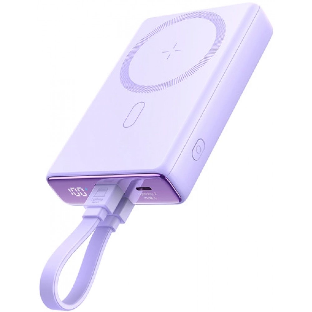 20W Powerbank Joyroom JR-PBM01 batterie externe MagSafe 10000mAh avec pied de support - Violet