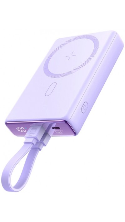 20W Powerbank Joyroom JR-PBM01 batterie externe MagSafe 10000mAh avec pied de support - Violet