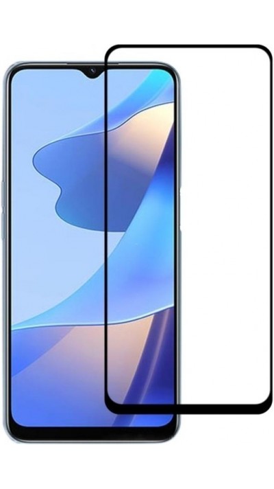 3D Tempered Glass OPPO A16s - Full Screen Display Schutzglas mit schwarzem Rahmen