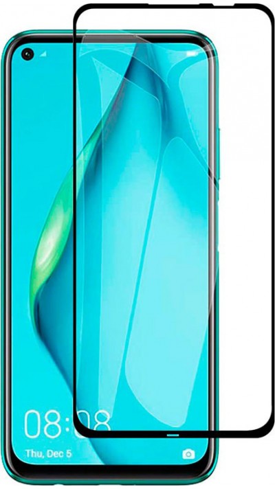 3D Tempered Glass Huawei P40 Lite  - Full Screen Display Schutzglas mit schwarzem Rahmen